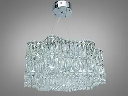 Підвісна LED-люстра Diasha 576/600HR, кришталь, пульт, 85 W, 58 см, 0-16m2 - мініатюра 4