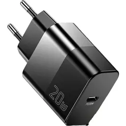 Зарядний пристрій Essager USB-C PD20W + cable USB-C to USB-C 60W black (E20JSB1-SYTT1-T) - мініатюра 3