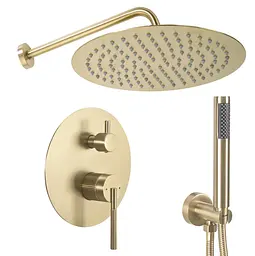 Душова система прихованого монтажу Rea Argon + BOX brushed gold REA-P7810