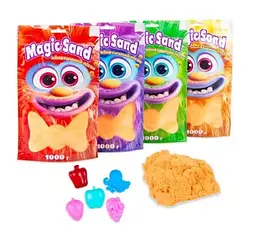 Кінетичний пісок Magic Sand помаранчевий 1 кг - мініатюра 2