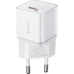 Мережевий зарядний пристрій Baseus GaN5S Fast Charger 1Type-C 20W EU P10162503213-00 White - мініатюра 3