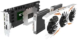 Відеокарта Gigabyte GTX 1080Ti 11Gb Gaming OC (GV-N108TGAMING OC-11GD) (GDDR5X, 352 bit, PCI-E 3.0 x16) Б/в - мініатюра 3