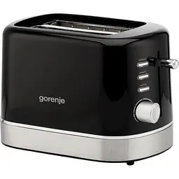 Тостер Gorenje 850 Вт підігрів розморожування пластик чорний