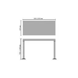 Каркас столу Barsky StandUp User white (FBSTh-02) - мініатюра 6