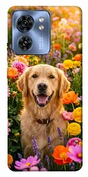 TPU чохол Demsky Flowery labrador для Motorola Edge 40