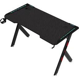 Комп'ютерний ігровий стіл GT Racer T-1249 Black [125865] - мініатюра 2