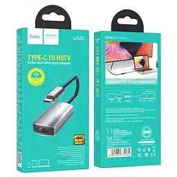 Конвертер HOCO UA20 Presage Type-C на HDMI/Адаптер-перехідник - мініатюра 3