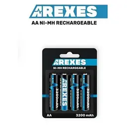 Акумулятор пальчиковий АА Arexes 3200mAh 1.2v NI-MH 1 шт