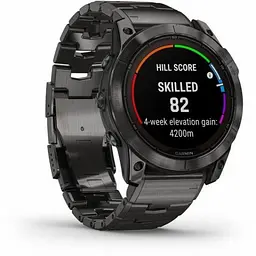 Смарт-годинник Garmin Fenix 7X Pro Sapphire Solar Carbon G. DLC Tit. with Vented Tit. Bracelet (010-02778-30) - мініатюра 3