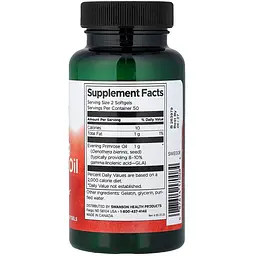 Олія примули вечірньої Swanson Evening Primrose Oil 500 мг 100 м'яких капсул - мініатюра 2
