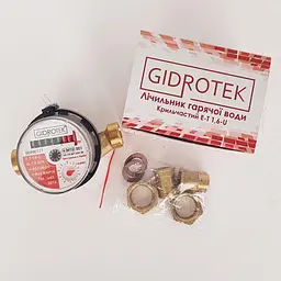 Лічильник гарячої води Gidrotek Е-Т 1.6U з приєднувальним комплектом 30412 - мініатюра 4