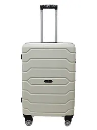 Валіза середня M поліпропілен Madisson Snowball 01103 67×45×27см 73л Білий