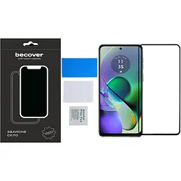 Захисне скло BeCover для Motorola Moto G54 / G54 Power Black (710107) - мініатюра 2