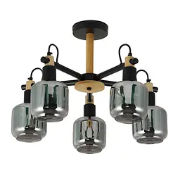 Люстра Ardero BL1450-1 DENVER під лампу чорний - мініатюра 2