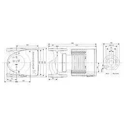 Циркуляційний насос Grundfos Magna1 40-150 F 250 (99221306) - мініатюра 2