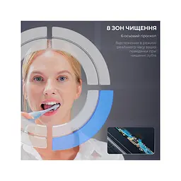 Електрична зубна щітка Oclean X Plus Pro Digital Silver (6970810556179) - мініатюра 4
