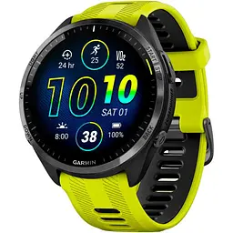 Смарт-годинник Garmin Forerunner 965 Titanium Bezel with Black Case and and Yellow/Black Silicone Band (010-02809-02/12) [89361]