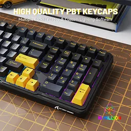 Клавіатура Attack Shark X98 RGB Linear Strawberry Switch Starry Black (AS-6972792471976-SB-UA) [166780] - мініатюра 8