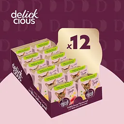 Суп для котів Delickcious з тунця з мінікукурудзою та зеленим горошком 80 г - мініатюра 6