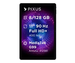 Планшет Pixus TITAN 11 8/128 GB LTE Android 15 Grey