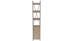 Етажерка 4/34 Серії Конект з тумбою 179x34x28 Сірий ДСП Дуб Сан-Марино FRD-104478 - мініатюра 4
