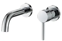 Змішувач для раковини VBI Milano chrome прихованого монтажу VBI-050102CH, Хром