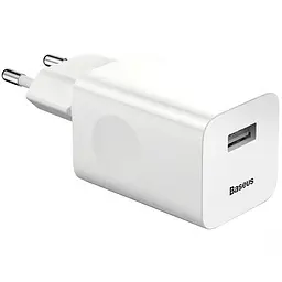 Мережевий зарядний пристрій Baseus Wall Charger 1USB QC 2.4A CCALL-BX02 White