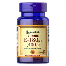 Вітаміни та мінерали Puritan's Pride Vitamin E 400 IU (180 mg), 50 капсул