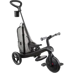 Велосипед триколісний Globber Explorer Trike Deluxe Play 4 в 1 чорно-сірий (633-120) - мініатюра 3