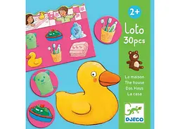 Настільна гра Djeco Дитяче лото. Будинок (Loto The house, 30 pcs) (DJ08121) - мініатюра 2