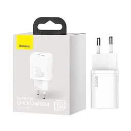 МЗП Baseus Super Si quick charger IC 30W EU White - мініатюра 2