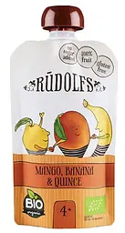 Пюре Rudolfs Pouch Смузі манго-банан-айва, 110 г, 6 шт.