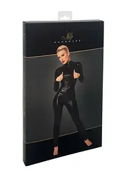 Комбінезон Noir Handmade F319 Caged, XXL, під латекс, довгий рукав, з доступом, кільце на поясі - мініатюра 7