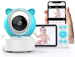 Відеоняня C8 Wi-Fi з монітором 5″