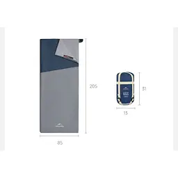 Спальник Naturehike Sunny Day PL01 LW180 (CNK2550WS026) +14°C - 205см - синій - мініатюра 4