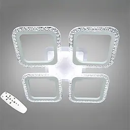 Стельова LED-люстра Diasha AS8170/4WH, квадрати, 55 W, пульт ДК