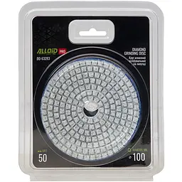 Круг алмазний Alloid Building Tools шліфувальний на липучці 100 мм зерно 50 (DD-63283) - мініатюра 4