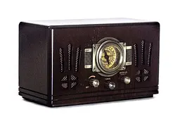 Ретро радіо програвач Daklin Де Голль AM/FM,MP3/ USB/ SD дерево Горіх (RP-057) - мініатюра 3