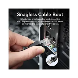 Патч-корд 3м, UTP cat 6 RJ-45 black Vention (IBNBI) - мініатюра 7