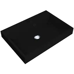Умивальник Miraggio Varna 600 mirastone black 0000447, Чорний матовий