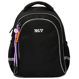 Рюкзак шкільний  ортопедичний Yes Just Black LED S-115M - мініатюра 2