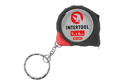Рулетка брелок вимірювальна Intertool 1 м x 6 мм - мініатюра 2