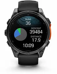 Смарт-годинник Garmin Fenix ​​8 47mm AMOLED Slate Gray with Black Silicone Band (010-02904-00) - мініатюра 2