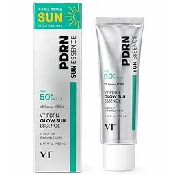 Сонцезахисна зволожуюча есенція VT Cosmetics PDRN Glow Sun Essence SPF50+ PA++++ 50 мл (VTC115) - мініатюра 3