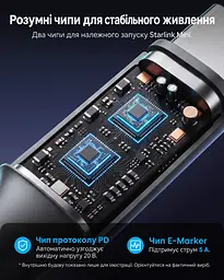Кабель живлення Vention FDTHJ USB-C - DC 5.5x2.1 мм Starlink Mini PD 100 Вт 5 м сірий (FDTHJ) - мініатюра 4
