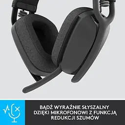 Bluetooth - гарнітура Logitech Zone Vibe Wireless MS Graphite (981-001157) - мініатюра 6