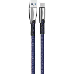Дата кабель USB 2.0 AM to USB-C 1.0m zinc alloy blue ColorWay (CW-CBUC012-BL) - мініатюра 2