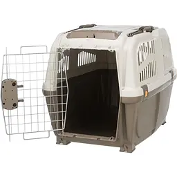 Контейнер-переноска Trixie для собак Skudo 4 вагою до 30 кг пластик розмір S-M 48x51x68 см коричнева  - мініатюра 2