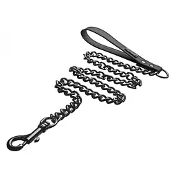 Повідець до нашийника Tom of Finland Leash, 106,6 см, сріблястий