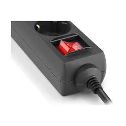 Мережевий фільтр живлення REAL-EL RS-6 Protect M 3m, black (EL122300034) - мініатюра 10